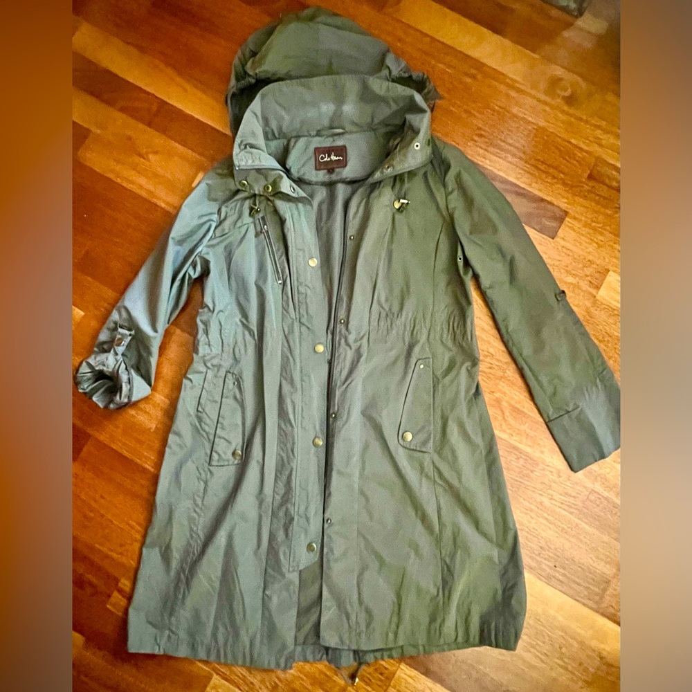 Cole Haan Green Rain Jacket
